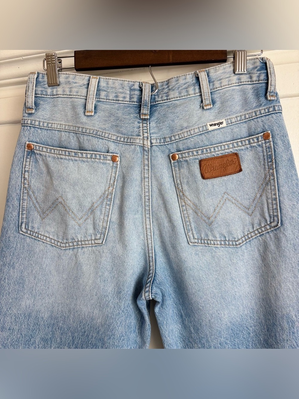 Wrangler Wild West High Rise Straight Jeans 603 Light Wash 27x28 - Picture 7 of 15